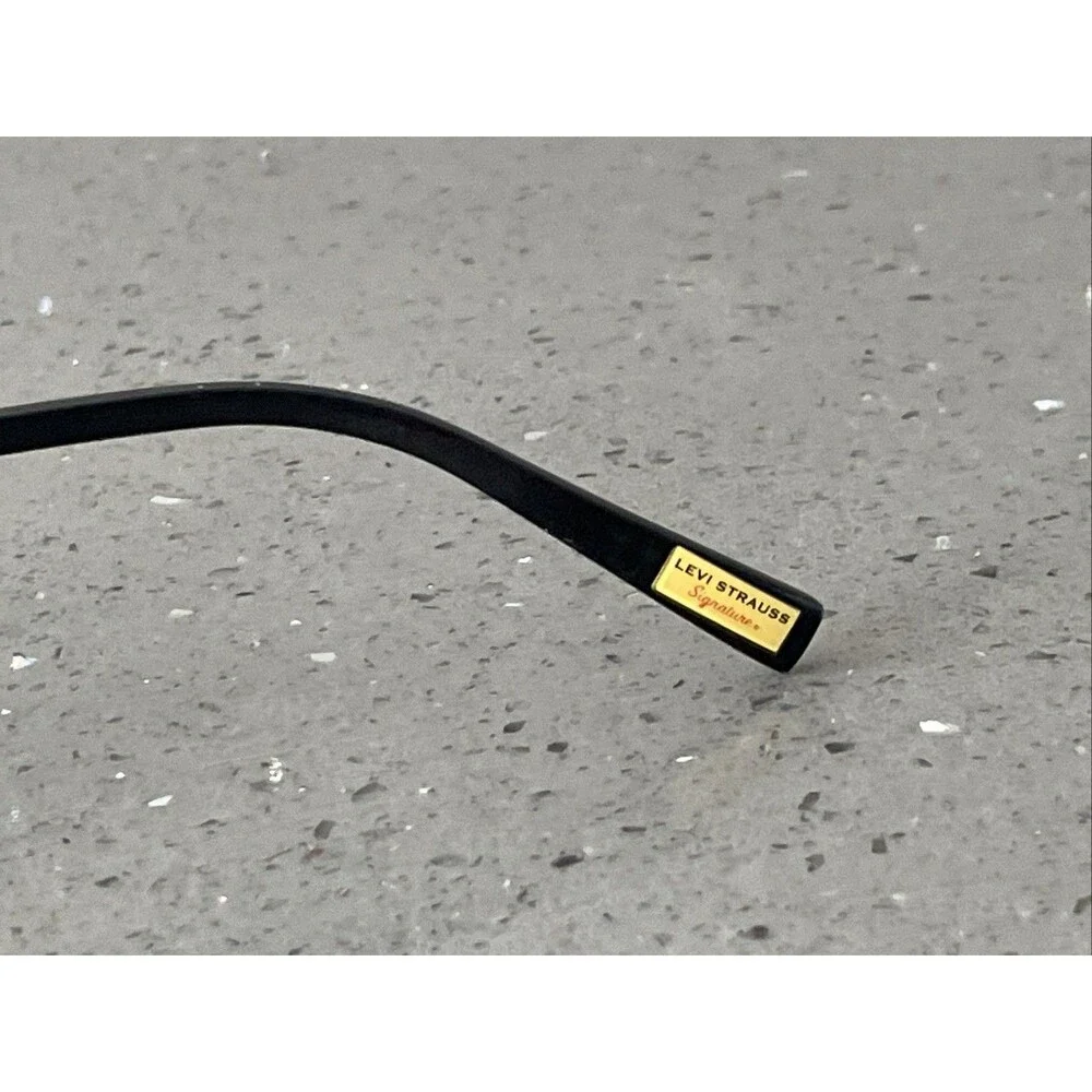 Levi Strauss Eyeglasses Frames ONLY LS108 52 18 135 BLK Half Rim Flex Black